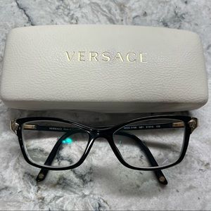 Versace Black and Gold Women’s Eyeglasses MOD 3156 GB1